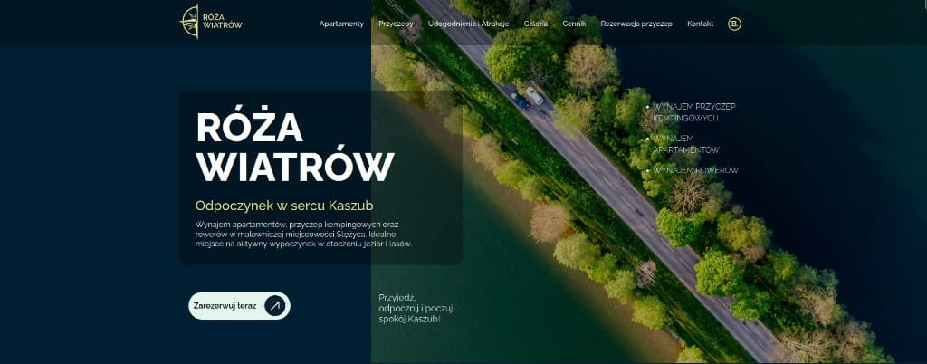 Website-Vorschau Róża Wiatrów