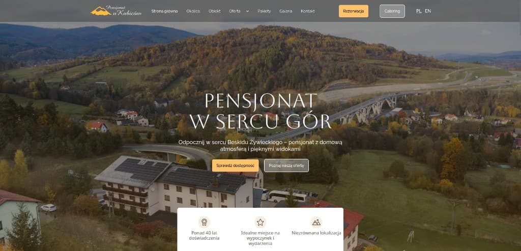 Website-Vorschau Pensjonat U Kubiców
